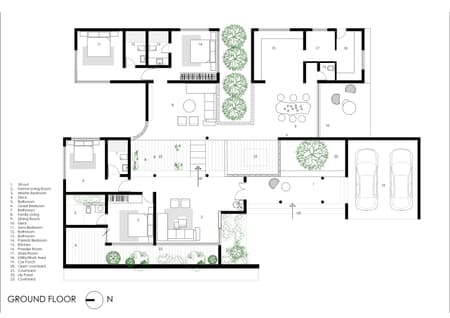 DVE: A Courtyard Home Shaped by Water and Light in Kerala